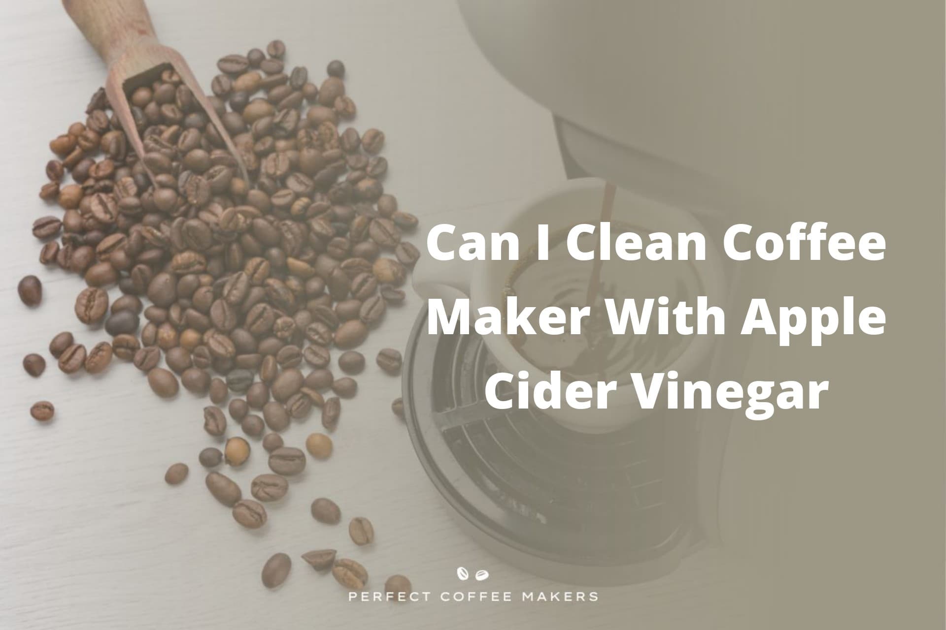 Can I Clean Coffee Maker With Apple Cider Vinegar