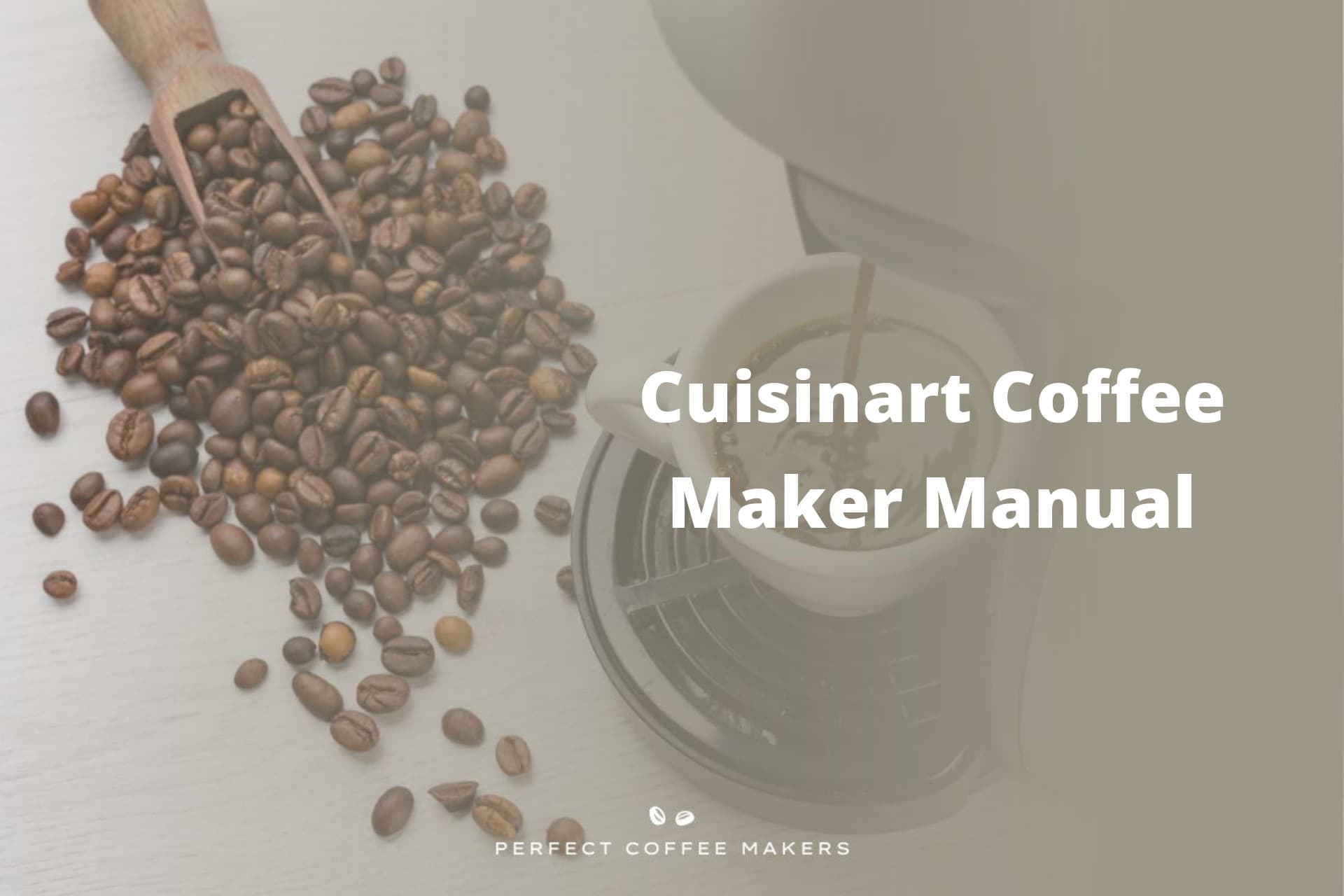 Cuisinart Coffee Maker Manual